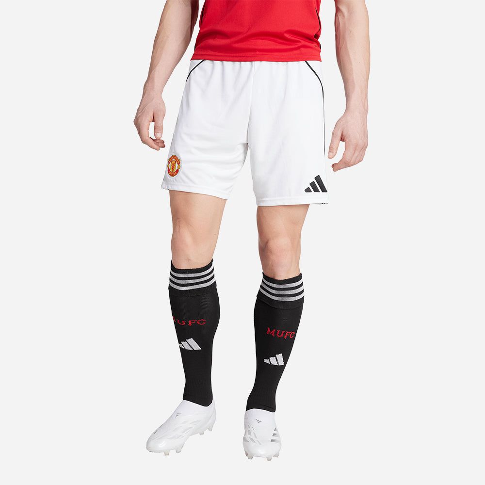 adidas - Quần ngắn đá banh Nam Men's Adidas Manchester United Home 25/26 Shorts - White