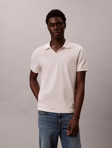 Calvin Klein - Áo Thun Có Cổ Nam Cotton Piqué Open Collar Polo Shirt