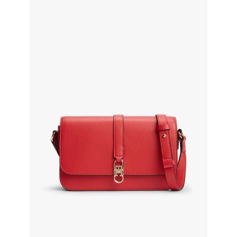 Tommy Hilfiger - Túi Đeo Chéo Nữ Timeless TH Monogram Flap Crossbody Bag