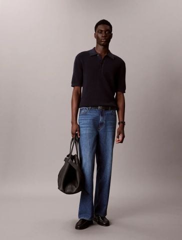 Calvin Klein - Áo Thun Có Cổ Nam Waffle Knit Polo Shirt