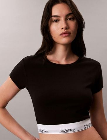 Calvin Klein - Áo Tay Ngắn Thể Thao Nữ Icon Sport Modern Cotton T-Shirt - 2