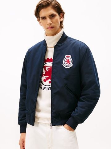 Tommy Hilfiger RWB CREST BOMBER ÁO KHOÁC TAY DÀI MEN