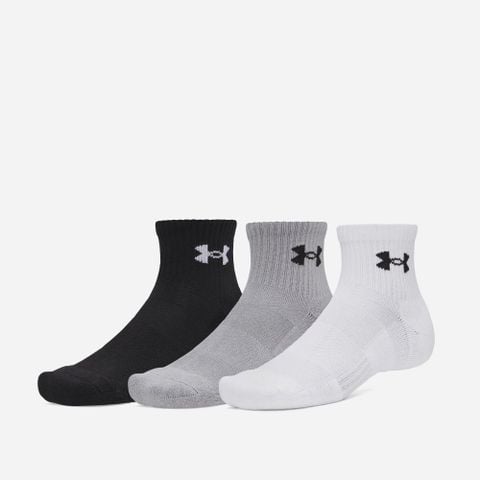 Under Armour - Vớ Unisex Performance Cotton 3P QTR Crew Socks