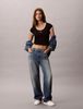 Calvin Klein - Áo Thun Tay Ngắn Nữ Slim Cotton Stretch Ringer T-Shirt