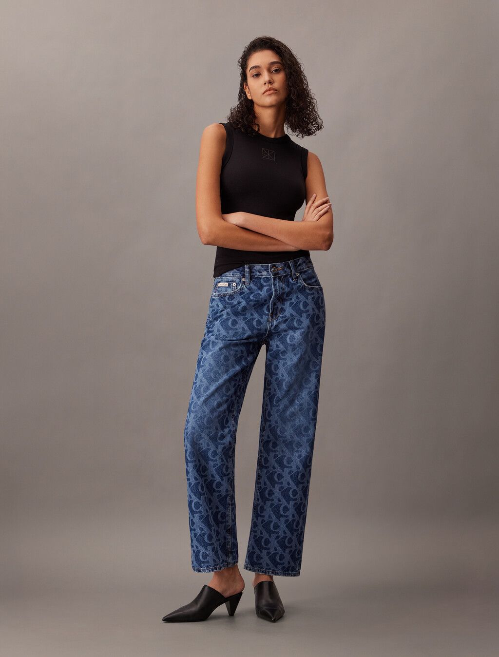 Calvin Klein - Áo ba lỗ nữ Ribbed Tank Top