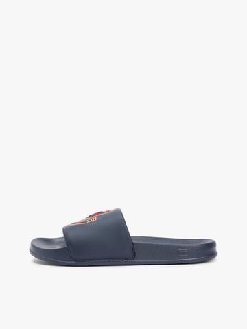 Tommy Hilfiger - Dép Quai Ngang Nam Crest Appliqué Pool Slides