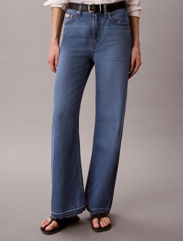 Calvin Klein - Quần Jean Dài Nữ Asian Fit Tencel Wide Leg Jeans