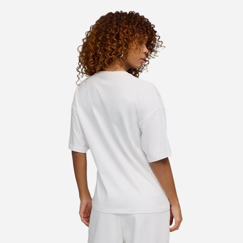 Puma - Áo Thun Tay Ngắn Nữ Ess Graphics Leo Luxe Bedazzled Oversize
