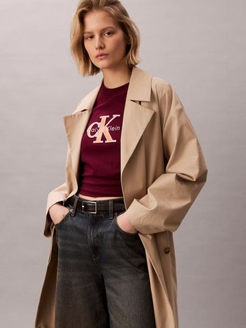 Calvin Klein - Áo Thun Tay Ngắn Nữ Shine Monologo Graphic Classic T-Shirt