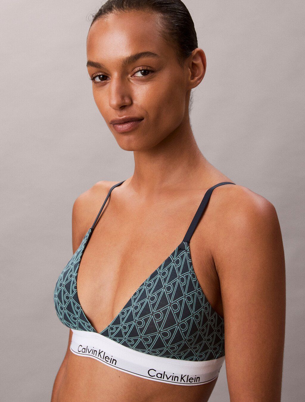 Calvin Klein - Áo ngực nữ Lightly Lined Triangle Bralette - Icon Cotton Modal