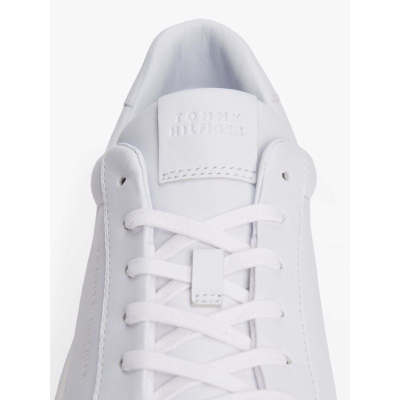 Tommy Hilfiger - Giày nam Leather Debossed Logo Cupsole Trainers