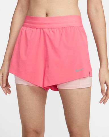 Nike - Quần Ngắn Chạy Bộ Nữ Swift Dri-Fit Mid-Rise 2-In-1 Running Shorts