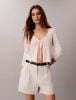 Calvin Klein - Quần Kaki Ngắn Nữ Linen Blend Tailored Shorts