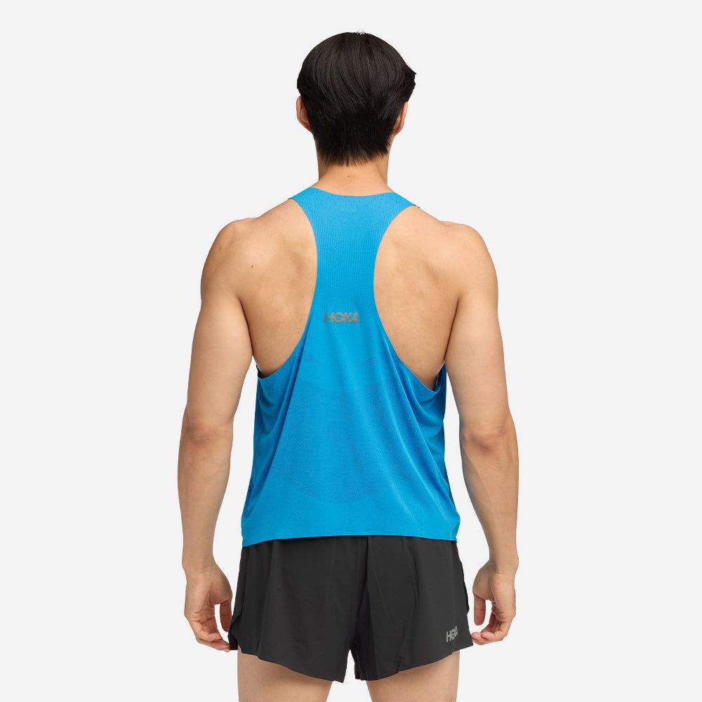Hoka - Áo ba lỗ chạy bộ nam Race Day Singlet Running