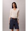 Calvin Klein - Quần Jean Ngắn Nữ Relaxed Bermuda Short CK Lagoo