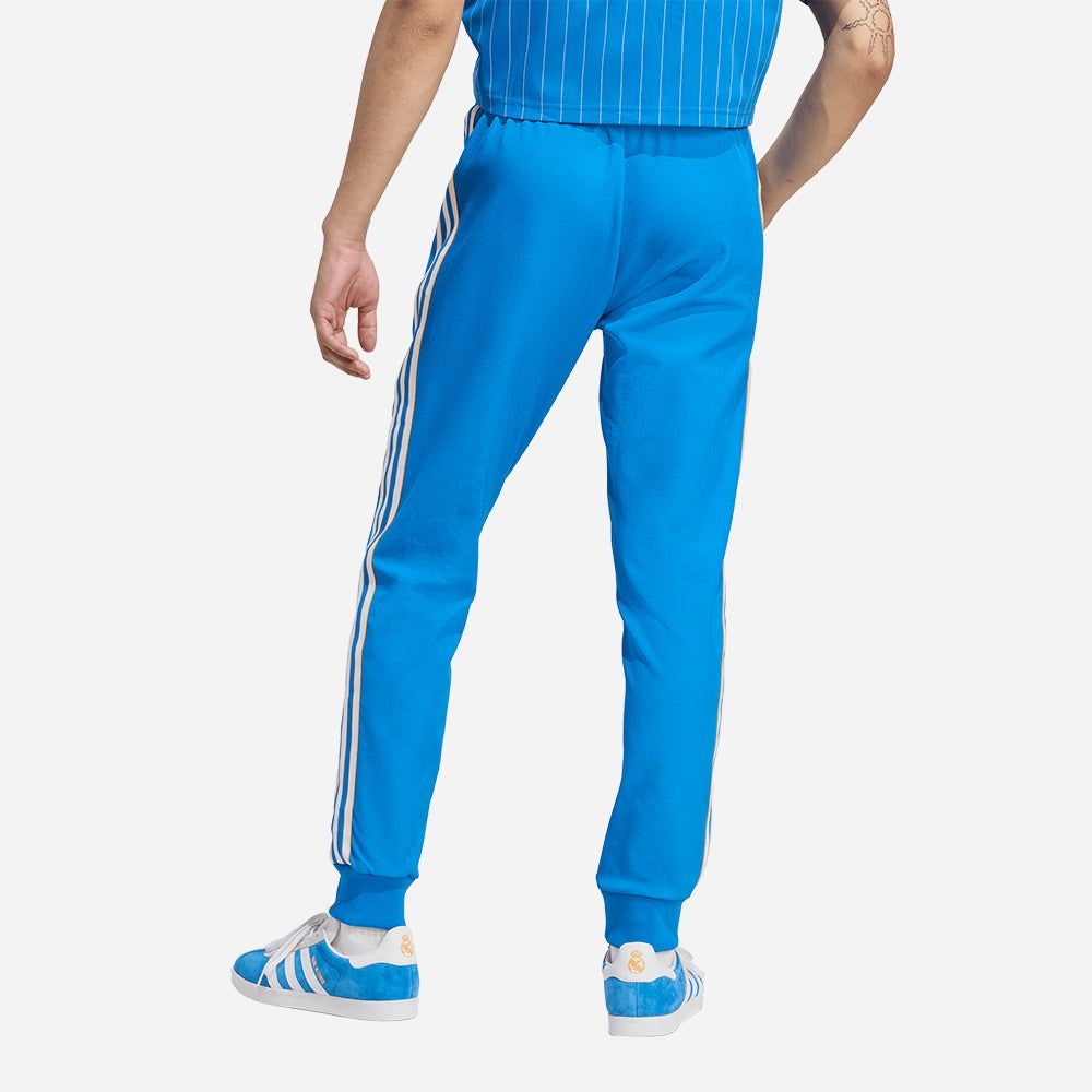 adidas - Quần dài đá banh Nam Men's Adidas Real Madrid Terrace Icons Track Pants - Blue