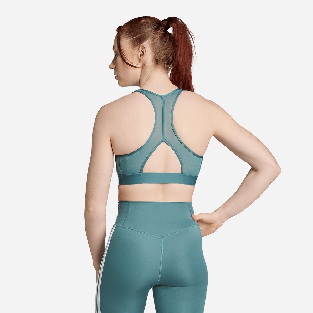 adidas - Áo ngực thể thao Nữ Women's Adidas Powerreact Train Medium-Support 3-Stripes Sport Bra