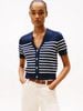 Tommy Hilfiger - Áo khoác len tay ngắn nữ Jersey Gold-Tone Button Short Sleeve Cardigan