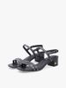 Tommy Hilfiger - Xăng Đan Nữ Leather Contrast Topstitch Block Heel Sandals