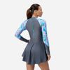 Speedo - Váy bơi nữ Printed Long Sleeve (Asia Fit) Grey Swim Dress