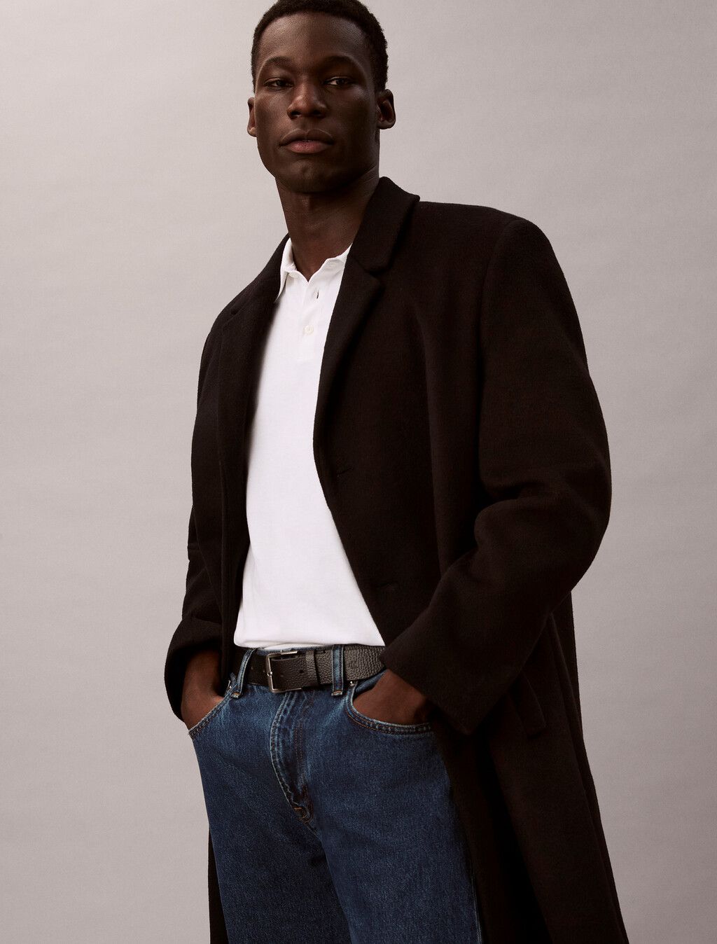 Calvin Klein - Áo polo tay ngắn nam Classic Monogram Polo