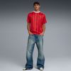 Puma - Áo Thun Tay Ngắn Nam Ess T7 Relaxed Striped Football Jersey