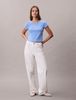 Calvin Klein - Áo Thun Tay Ngắn Nữ Cotton Stretch Rib Baby Tee