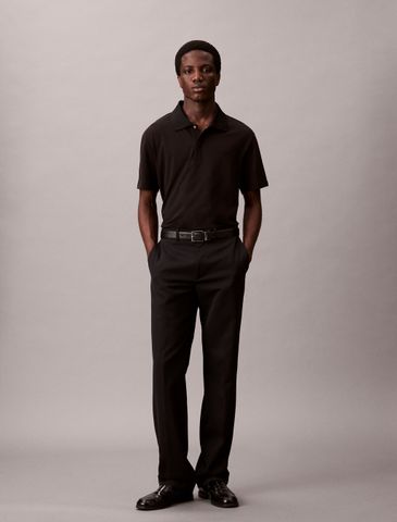 Calvin Klein - Áo polo tay ngắn nam Cotton Blend Pique Polo Shirt