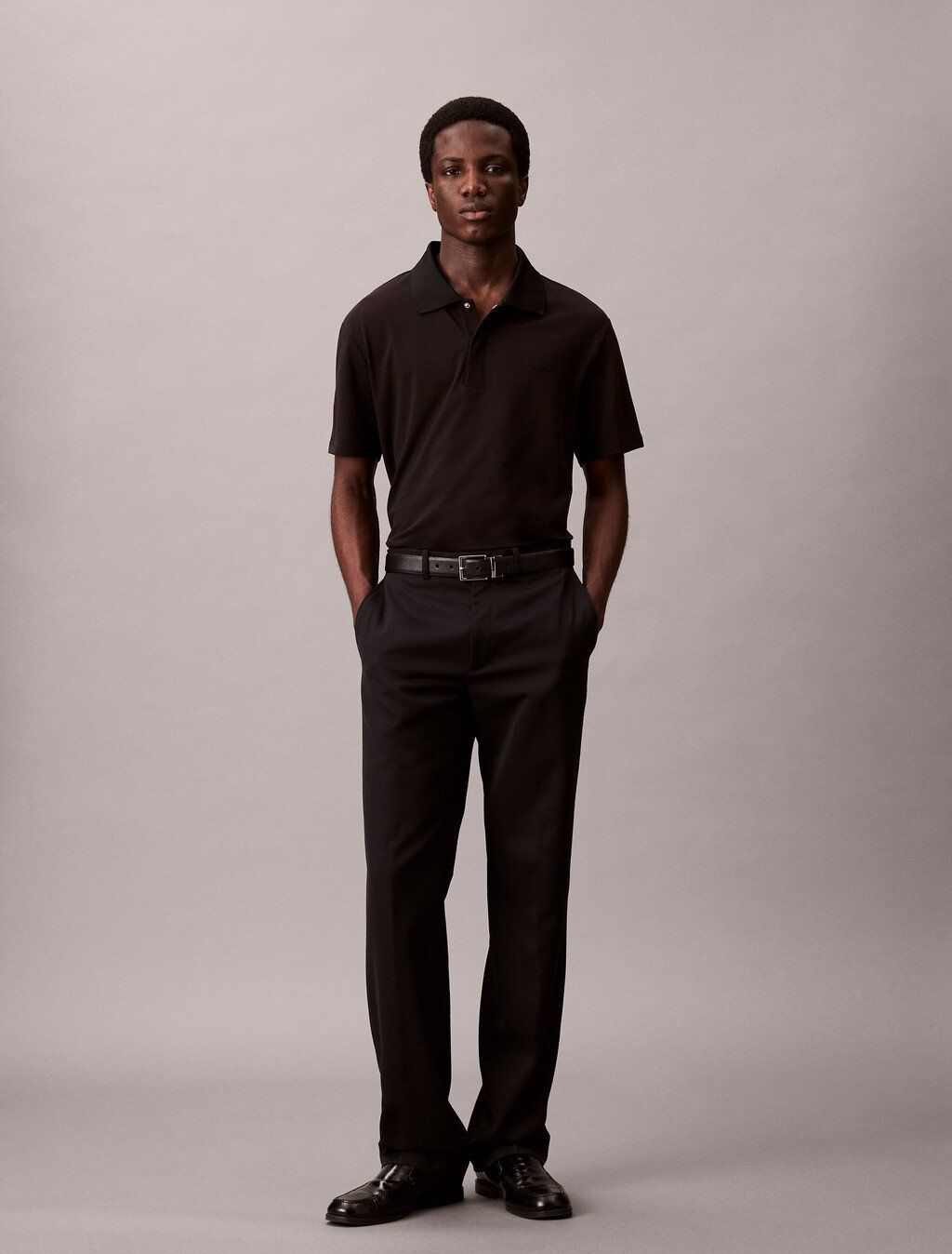 Calvin Klein - Áo polo tay ngắn nam Cotton Blend Pique Polo Shirt