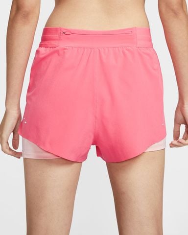 Nike - Quần Ngắn Chạy Bộ Nữ Swift Dri-Fit Mid-Rise 2-In-1 Running Shorts