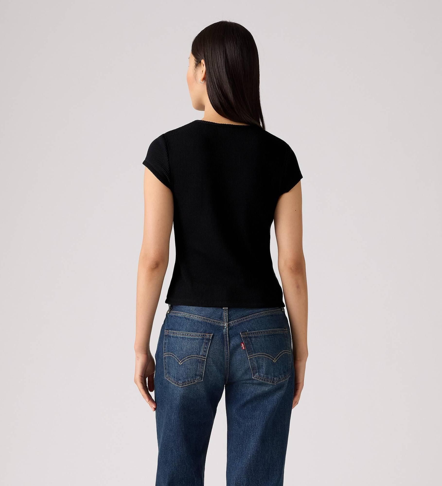 Levi's - Áo tay ngắn dệt kim nữ Dry Goods Waffle Cap-Sleeve Top