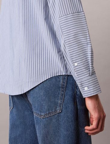 Calvin Klein - Áo Sơ Mi Nam Coolmax Stripe Relaxed Shirt - 4