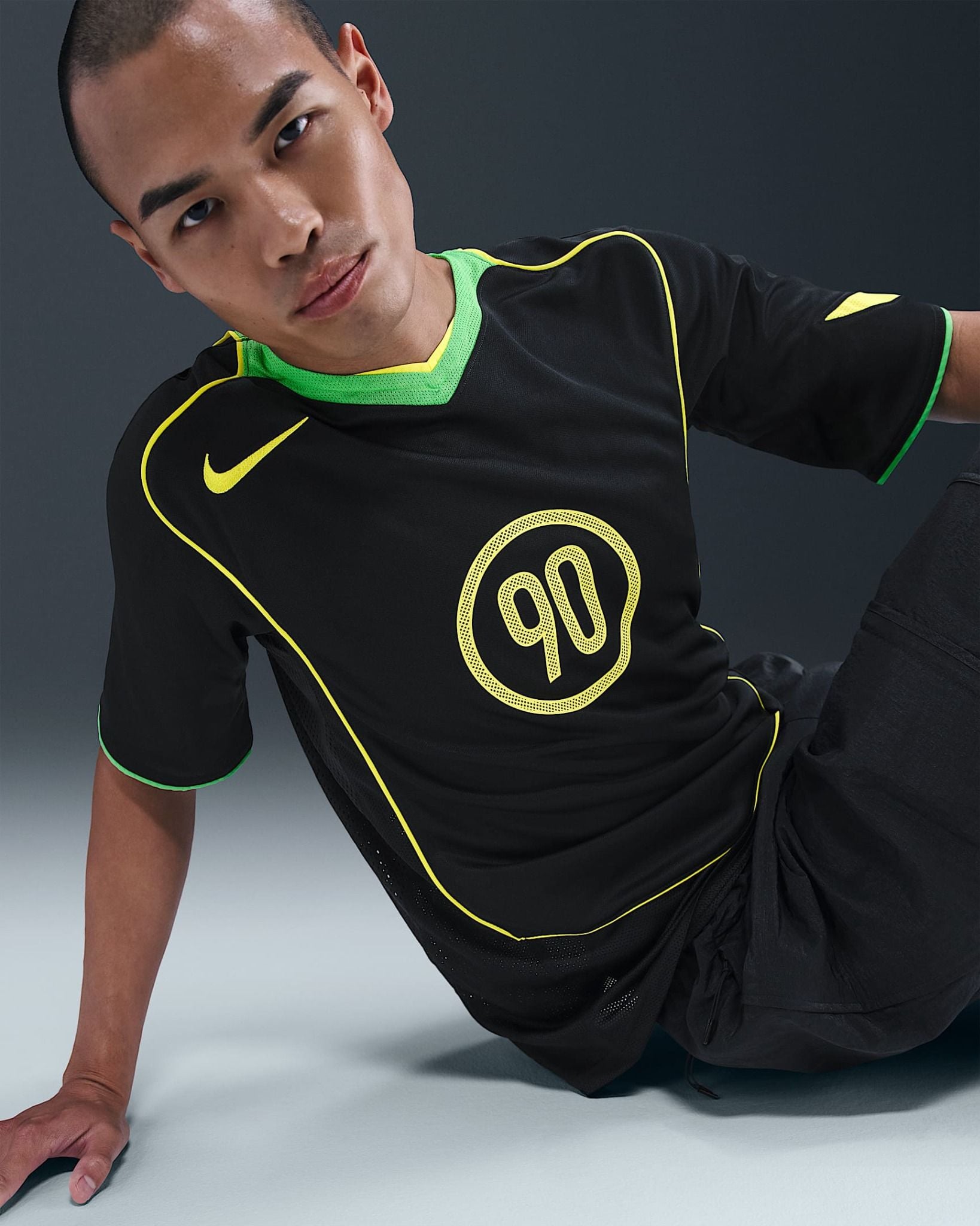 Nike - Áo phông tay ngắn thể thao Nam Nike Total 90 Men's Dri-FIT Soccer Jersey