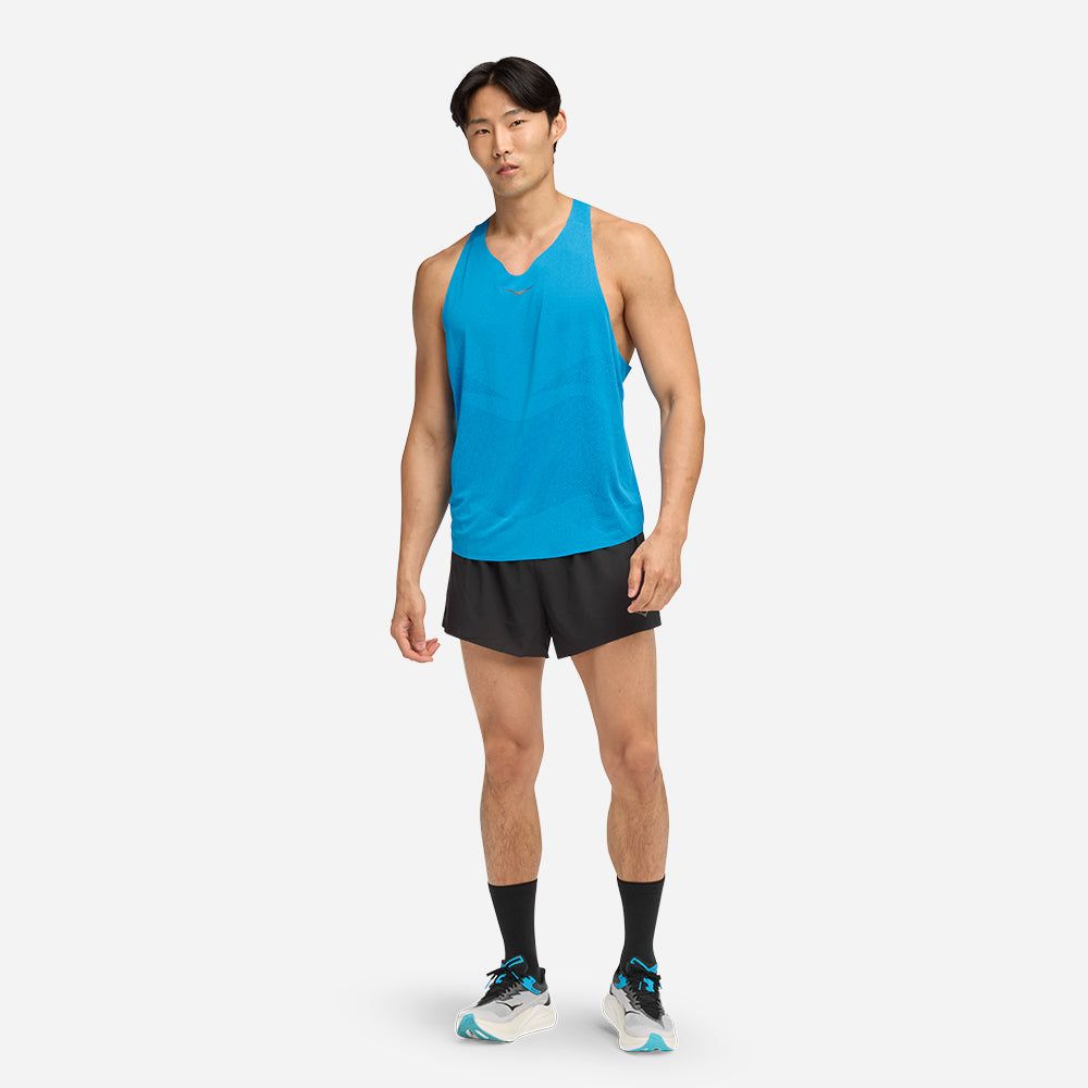 Hoka - Áo ba lỗ chạy bộ nam Race Day Singlet Running