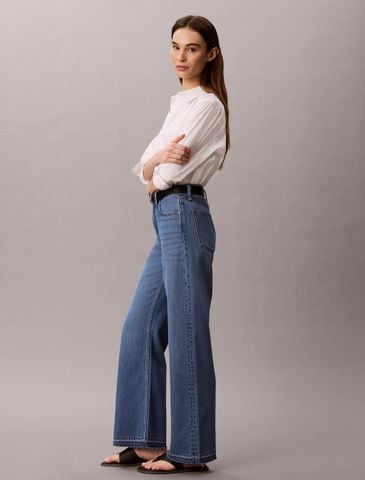 Calvin Klein - Quần Jean Dài Nữ Asian Fit Tencel Wide Leg Jeans - 2
