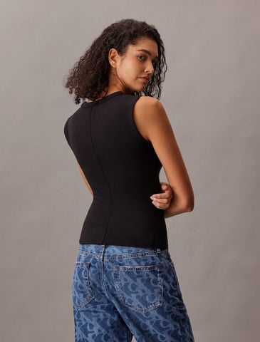 Calvin Klein - Áo ba lỗ nữ Ribbed Tank Top - 2