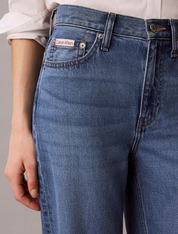 Calvin Klein - Quần Jean Dài Nữ Asian Fit Tencel Wide Leg Jeans