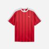 Puma - Áo Thun Tay Ngắn Nam Ess T7 Relaxed Striped Football Jersey