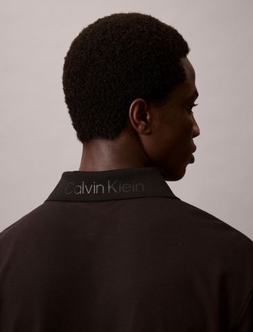 Calvin Klein - Áo polo tay ngắn nam Cotton Blend Pique Polo Shirt