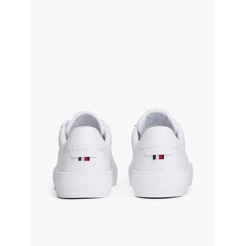 Tommy Hilfiger - Giày nam Leather Debossed Logo Cupsole Trainers - 4