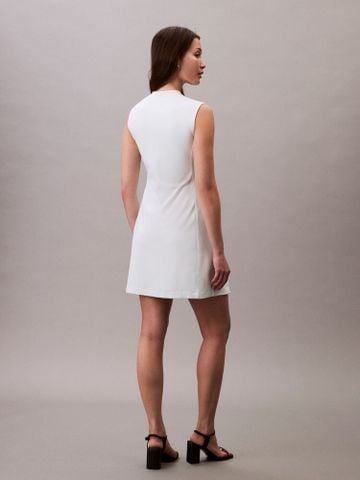 Calvin Klein - Đầm nữ Quarter Zip A-Line Mini Dress - 3