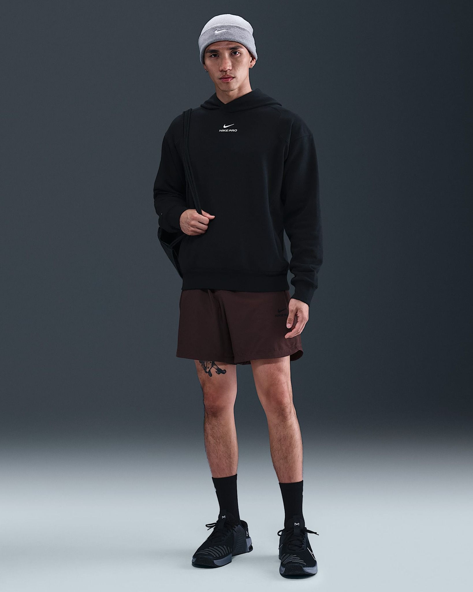 Nike - Áo hoodie thể thao Nam Pro Men's Dri-FIT Mid Layer Training Hoodie