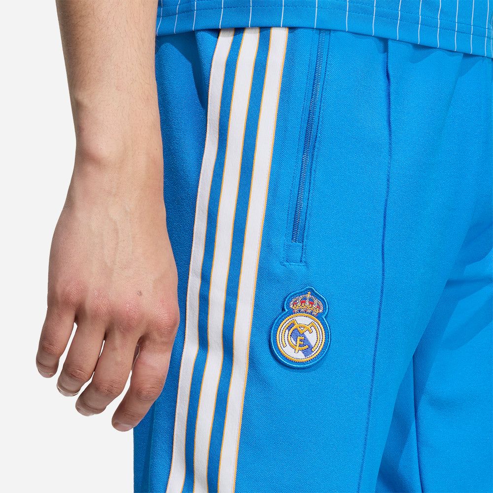 adidas - Quần dài đá banh Nam Men's Adidas Real Madrid Terrace Icons Track Pants - Blue
