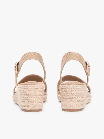 Tommy Hilfiger - Giày Thời Trang Nữ Canvas Denim Wedge Espadrilles