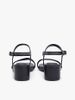 Tommy Hilfiger - Xăng Đan Nữ Leather Contrast Topstitch Block Heel Sandals
