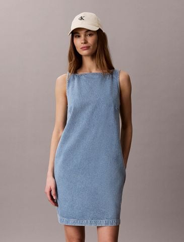 Calvin Klein - Đầm Mini Nữ Vdenim Mini Shift Dress
