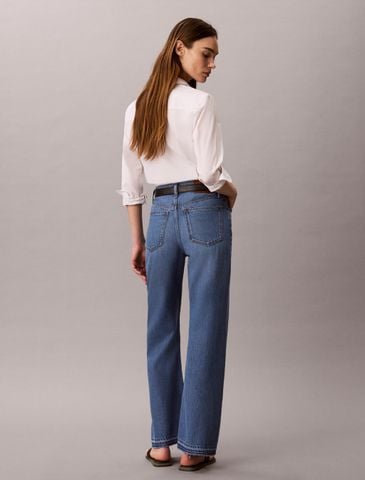 Calvin Klein - Quần Jean Dài Nữ Asian Fit Tencel Wide Leg Jeans - 3