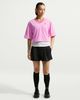 Nike - Áo Tay Ngắn Thể Thao Nữ Oversized Heritage Cropped Mesh Jersey