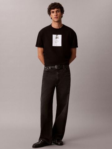 Calvin Klein - Áo Thun Tay Ngắn Nam Kate Moss Obsession Graphic Relaxed T-Shirt