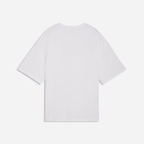 Puma - Áo Thun Tay Ngắn Nữ Ess Graphics Leo Luxe Bedazzled Oversize